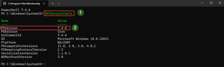 Windows 11 : connaître la version de PowerShell et installer la ...