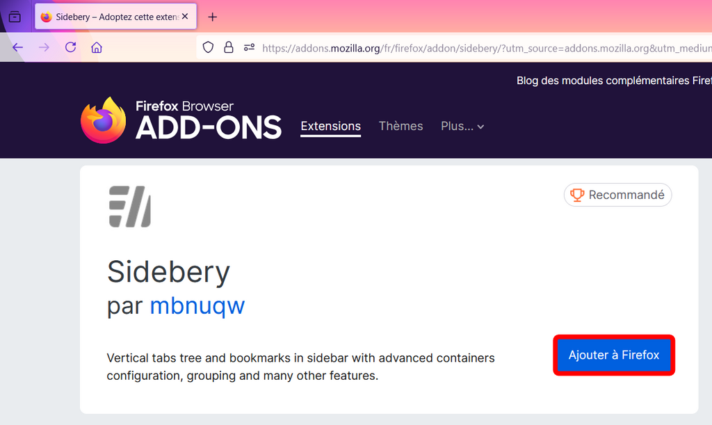 14 Ajouter à Firefox l'extension