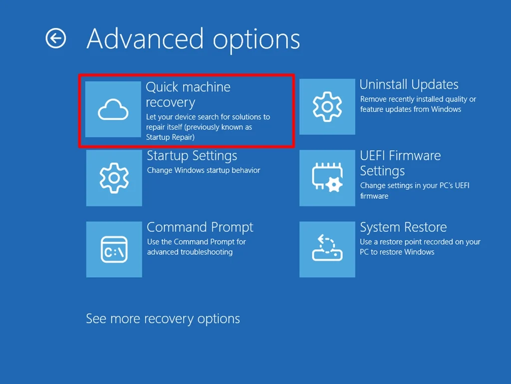 L’attribut alt de cette image est vide, son nom de fichier est quick-machine-recovery-windows-11-67ea4f55b2de7-1024x769.webp.