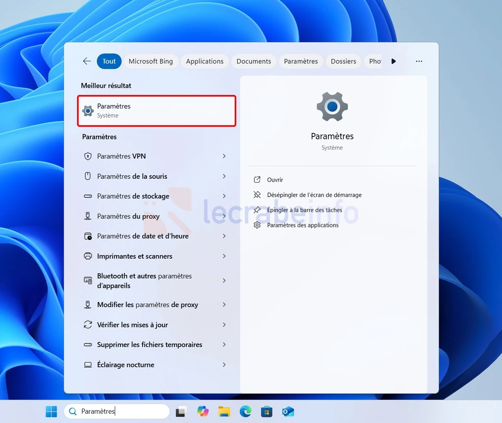 Windows 11 Comment Ouvrir Les Param tres 6 M thodes Le Crabe Info