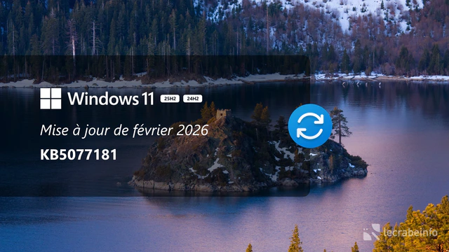 Mise à jour de février 2026 (KB5077181)