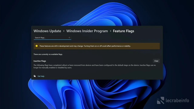 Windows 11 : Microsoft prépare une page « Feature Flags » pour activer les fonctionnalités cachées