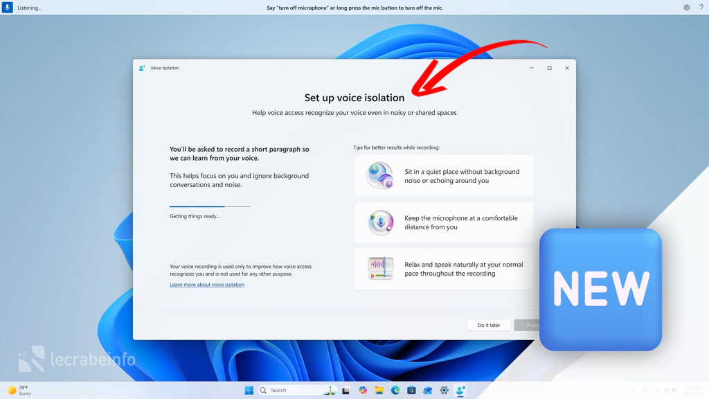 Windows 11 26H2 : un nouveau filtre d’écran, un mode « Isolation de la voix », support des plages braille HID… les nouveautés à venir