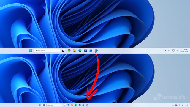 Windows 11 : comment réduire la taille de la barre des tâches
