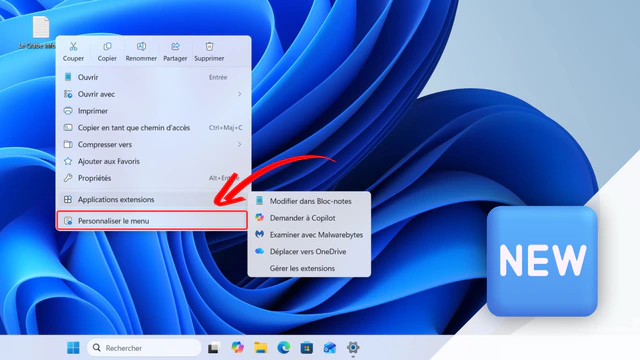 Windows 11 : un menu contextuel (clic droit) plus rapide et enfin personnalisable, Emoji 17.0… ce qui arrive bientôt
