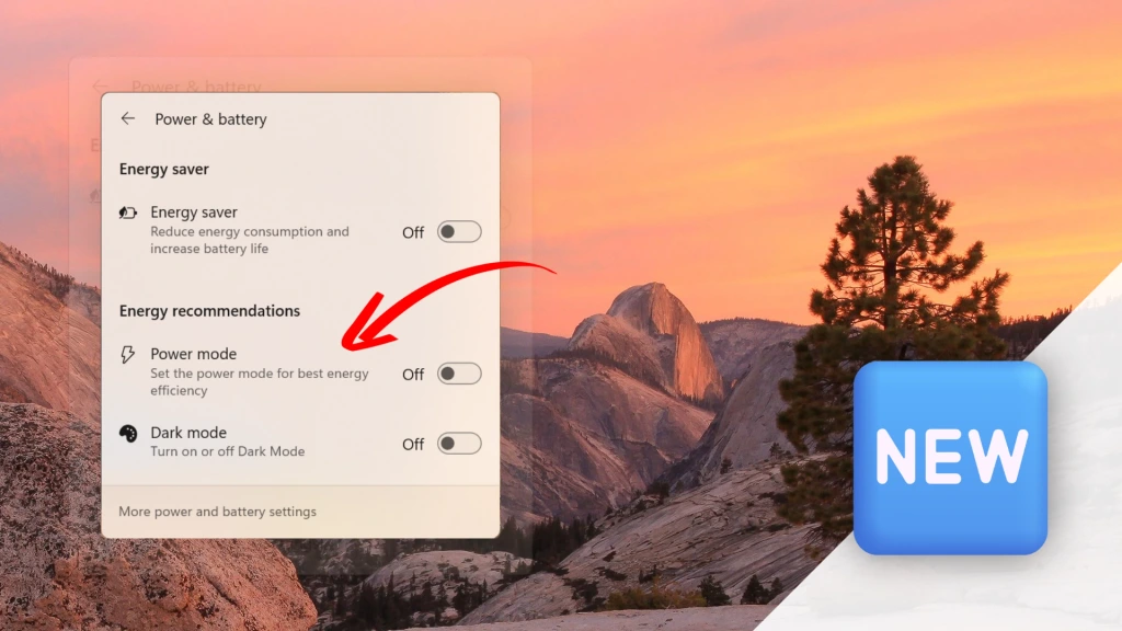 Windows 11 : les recommandations énergétiques arrivent dans les paramètres rapides
