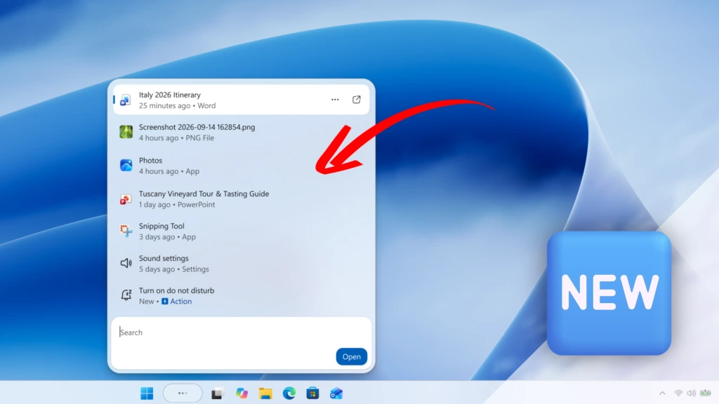 Windows 11 : une toute nouvelle recherche avec des actions intégrées aux résultats