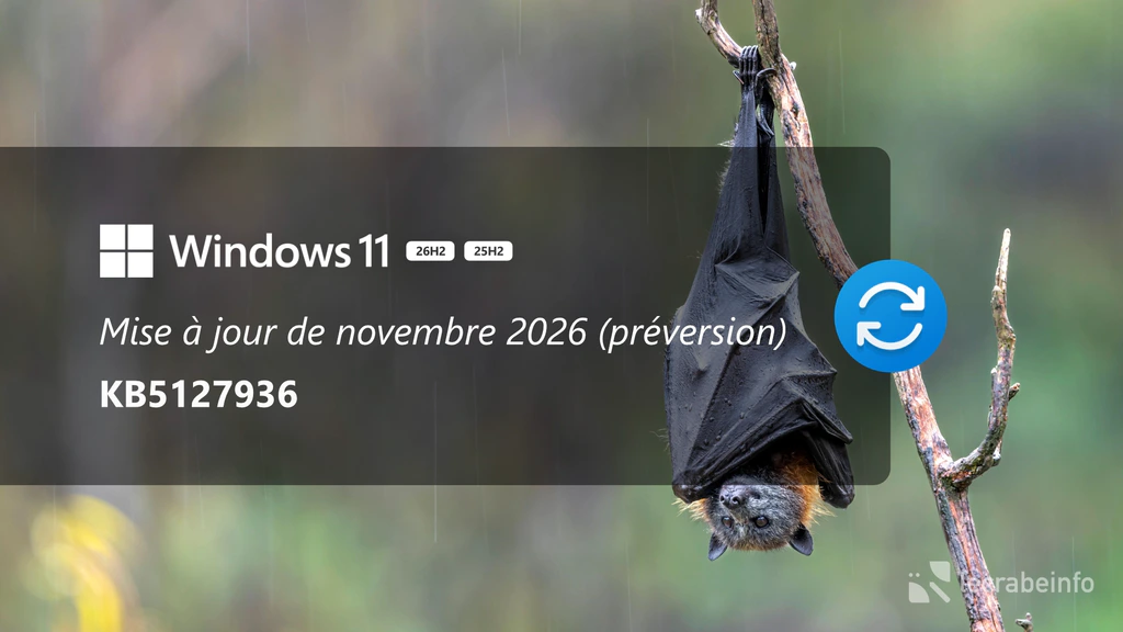 Windows 11 KB5127936 : la mise à jour de novembre est disponible en préversion, voici les nouveautés